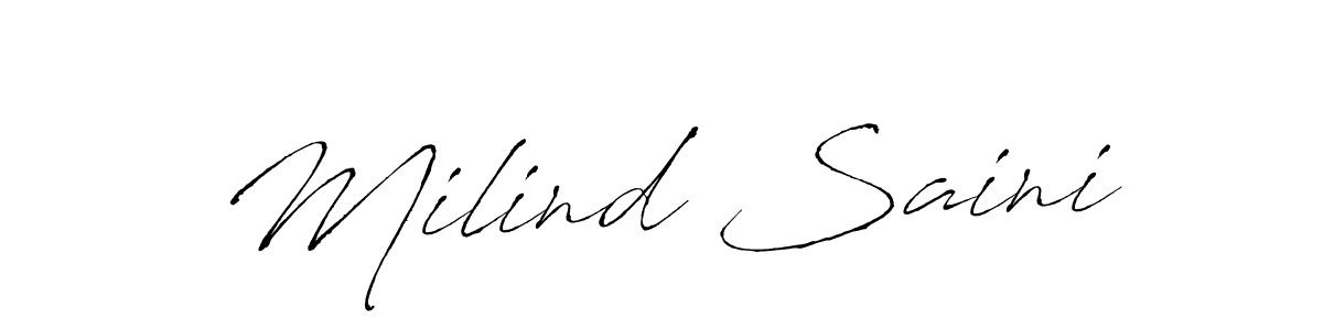 Make a short Milind Saini signature style. Manage your documents anywhere anytime using Antro_Vectra. Create and add eSignatures, submit forms, share and send files easily. Milind Saini signature style 6 images and pictures png