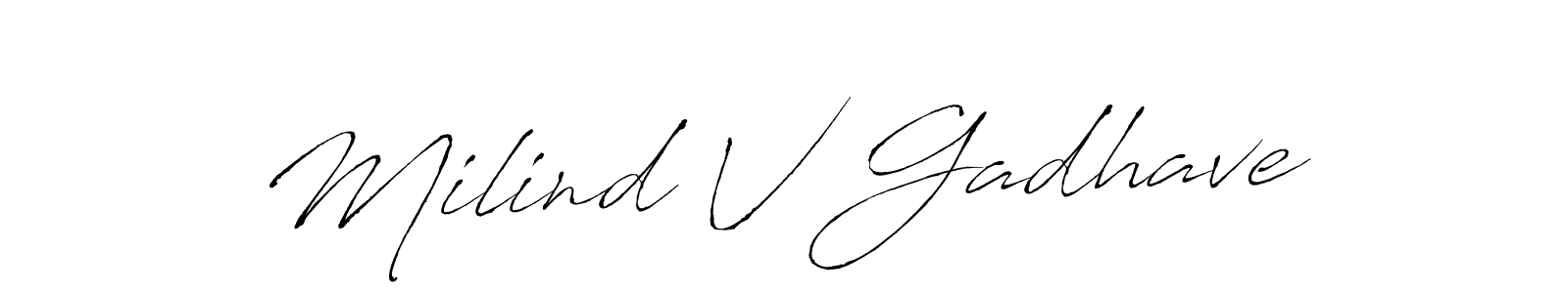 Once you've used our free online signature maker to create your best signature Antro_Vectra style, it's time to enjoy all of the benefits that Milind V Gadhave name signing documents. Milind V Gadhave signature style 6 images and pictures png