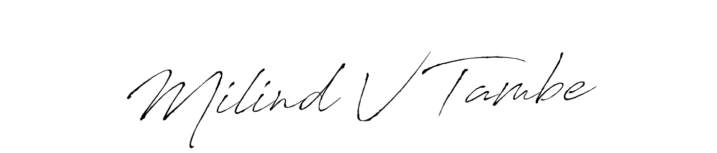 You can use this online signature creator to create a handwritten signature for the name Milind V Tambe. This is the best online autograph maker. Milind V Tambe signature style 6 images and pictures png