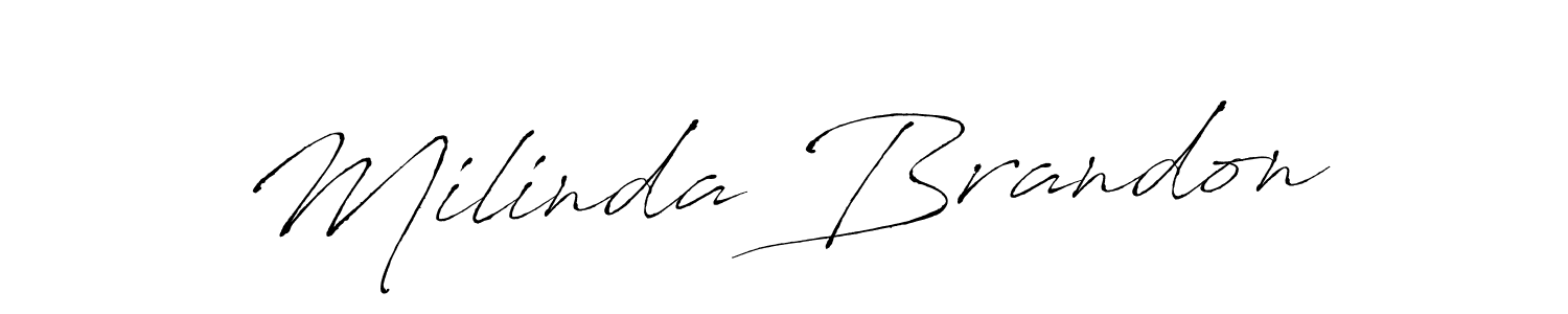 Best and Professional Signature Style for Milinda Brandon. Antro_Vectra Best Signature Style Collection. Milinda Brandon signature style 6 images and pictures png