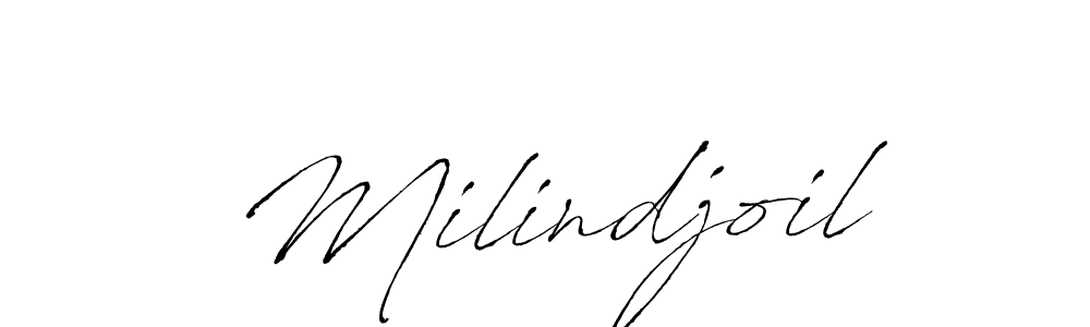 You should practise on your own different ways (Antro_Vectra) to write your name (Milindjoil) in signature. don't let someone else do it for you. Milindjoil signature style 6 images and pictures png