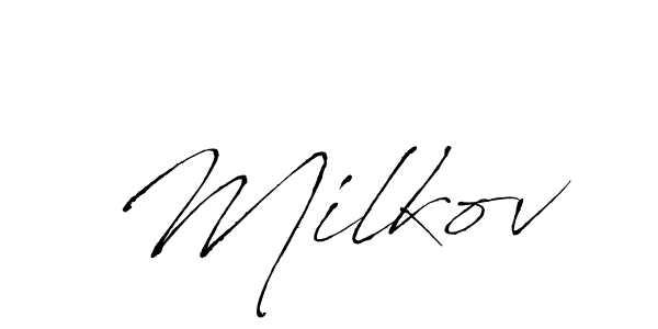 The best way (Antro_Vectra) to make a short signature is to pick only two or three words in your name. The name Milkov include a total of six letters. For converting this name. Milkov signature style 6 images and pictures png