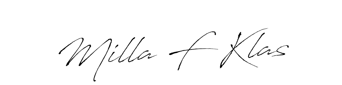 Here are the top 10 professional signature styles for the name Milla F Klas. These are the best autograph styles you can use for your name. Milla F Klas signature style 6 images and pictures png