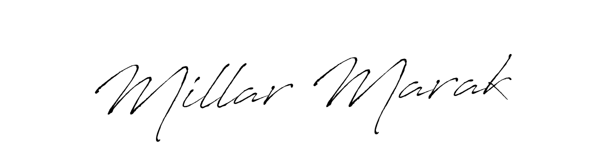 Design your own signature with our free online signature maker. With this signature software, you can create a handwritten (Antro_Vectra) signature for name Millar Marak. Millar Marak signature style 6 images and pictures png
