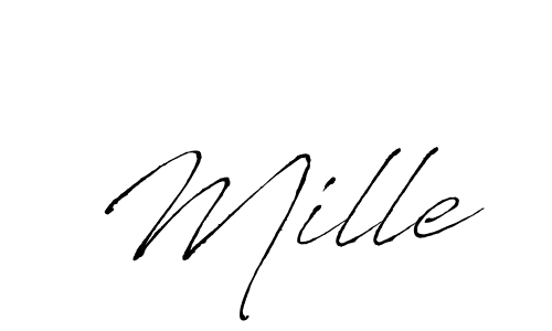 Make a beautiful signature design for name Mille. Use this online signature maker to create a handwritten signature for free. Mille signature style 6 images and pictures png