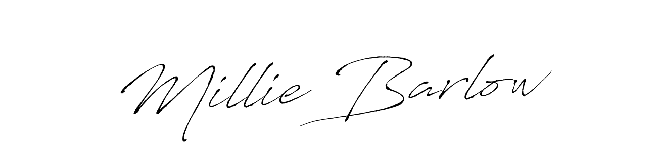 You can use this online signature creator to create a handwritten signature for the name Millie Barlow. This is the best online autograph maker. Millie Barlow signature style 6 images and pictures png