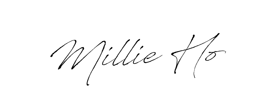 This is the best signature style for the Millie Ho name. Also you like these signature font (Antro_Vectra). Mix name signature. Millie Ho signature style 6 images and pictures png