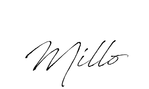 Also we have Millo name is the best signature style. Create professional handwritten signature collection using Antro_Vectra autograph style. Millo signature style 6 images and pictures png