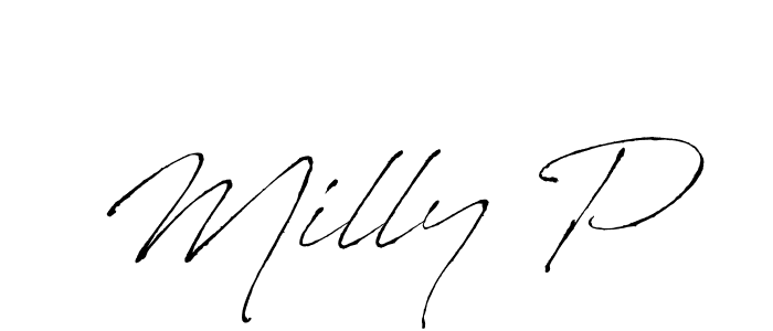 How to Draw Milly P signature style? Antro_Vectra is a latest design signature styles for name Milly P. Milly P signature style 6 images and pictures png