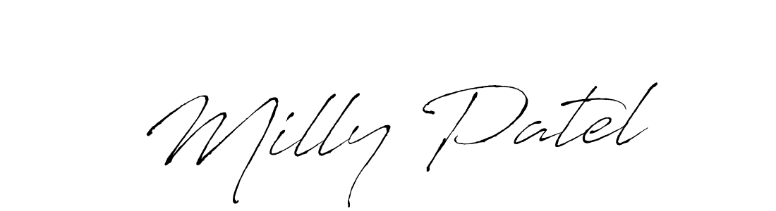 See photos of Milly Patel official signature by Spectra . Check more albums & portfolios. Read reviews & check more about Antro_Vectra font. Milly Patel signature style 6 images and pictures png