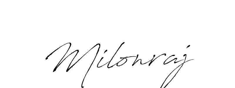 if you are searching for the best signature style for your name Milonraj. so please give up your signature search. here we have designed multiple signature styles  using Antro_Vectra. Milonraj signature style 6 images and pictures png