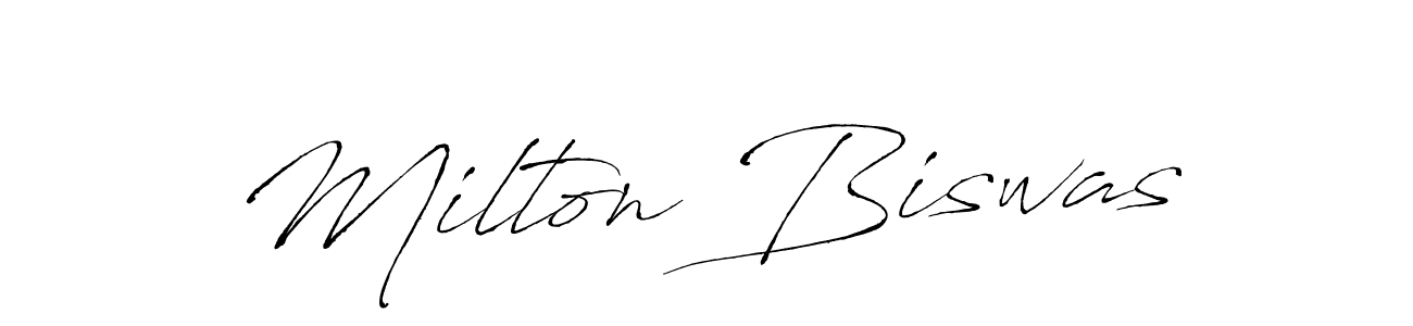 You can use this online signature creator to create a handwritten signature for the name Milton Biswas. This is the best online autograph maker. Milton Biswas signature style 6 images and pictures png