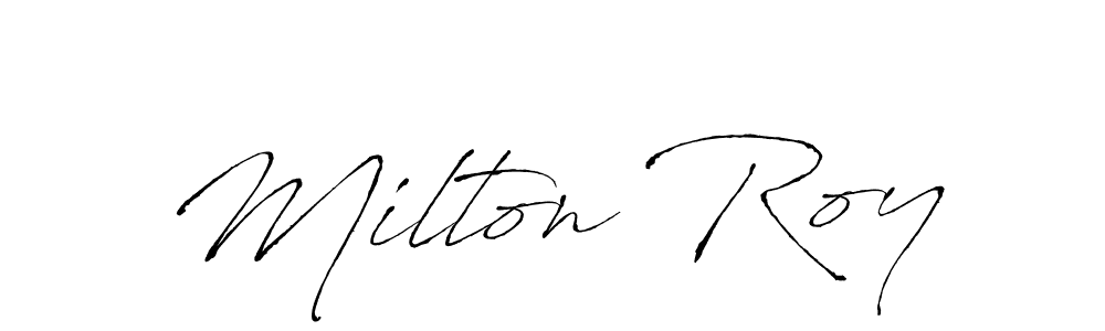 Also You can easily find your signature by using the search form. We will create Milton Roy name handwritten signature images for you free of cost using Antro_Vectra sign style. Milton Roy signature style 6 images and pictures png