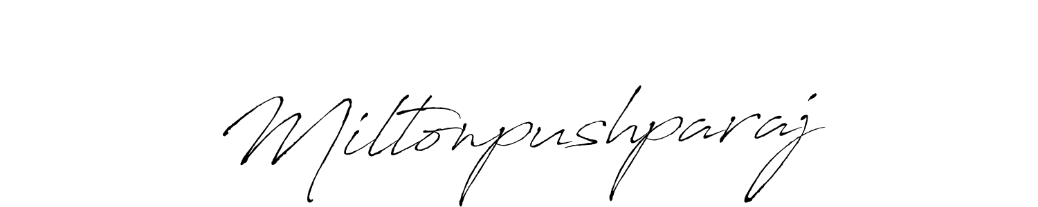 It looks lik you need a new signature style for name Miltonpushparaj. Design unique handwritten (Antro_Vectra) signature with our free signature maker in just a few clicks. Miltonpushparaj signature style 6 images and pictures png