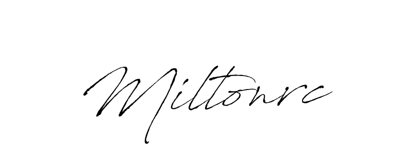 Design your own signature with our free online signature maker. With this signature software, you can create a handwritten (Antro_Vectra) signature for name Miltonrc. Miltonrc signature style 6 images and pictures png