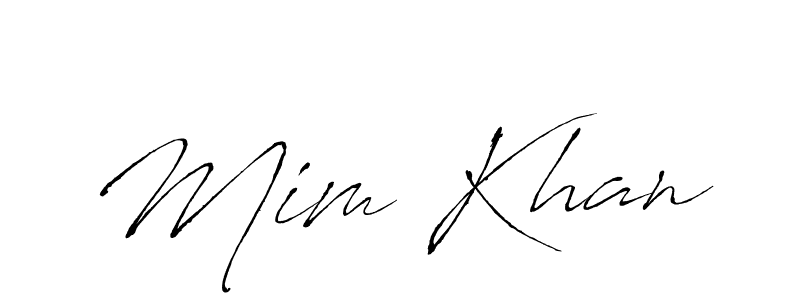 How to make Mim Khan signature? Antro_Vectra is a professional autograph style. Create handwritten signature for Mim Khan name. Mim Khan signature style 6 images and pictures png