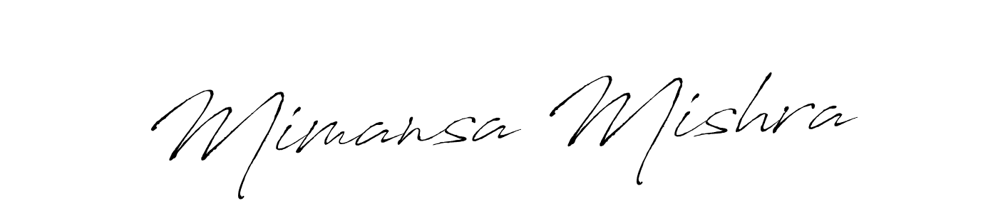 Design your own signature with our free online signature maker. With this signature software, you can create a handwritten (Antro_Vectra) signature for name Mimansa Mishra. Mimansa Mishra signature style 6 images and pictures png