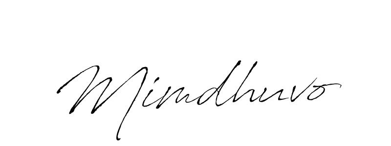 It looks lik you need a new signature style for name Mimdhuvo. Design unique handwritten (Antro_Vectra) signature with our free signature maker in just a few clicks. Mimdhuvo signature style 6 images and pictures png