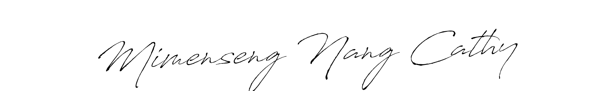 if you are searching for the best signature style for your name Mimenseng Nang Cathy. so please give up your signature search. here we have designed multiple signature styles  using Antro_Vectra. Mimenseng Nang Cathy signature style 6 images and pictures png