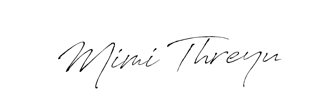 Mimi Threyu stylish signature style. Best Handwritten Sign (Antro_Vectra) for my name. Handwritten Signature Collection Ideas for my name Mimi Threyu. Mimi Threyu signature style 6 images and pictures png