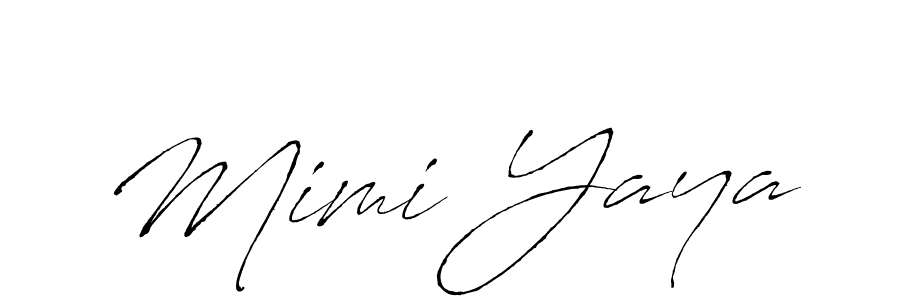 You should practise on your own different ways (Antro_Vectra) to write your name (Mimi Yaya) in signature. don't let someone else do it for you. Mimi Yaya signature style 6 images and pictures png