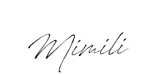 You should practise on your own different ways (Antro_Vectra) to write your name (Mimili) in signature. don't let someone else do it for you. Mimili signature style 6 images and pictures png