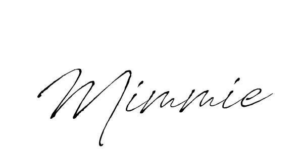 Design your own signature with our free online signature maker. With this signature software, you can create a handwritten (Antro_Vectra) signature for name Mimmie. Mimmie signature style 6 images and pictures png