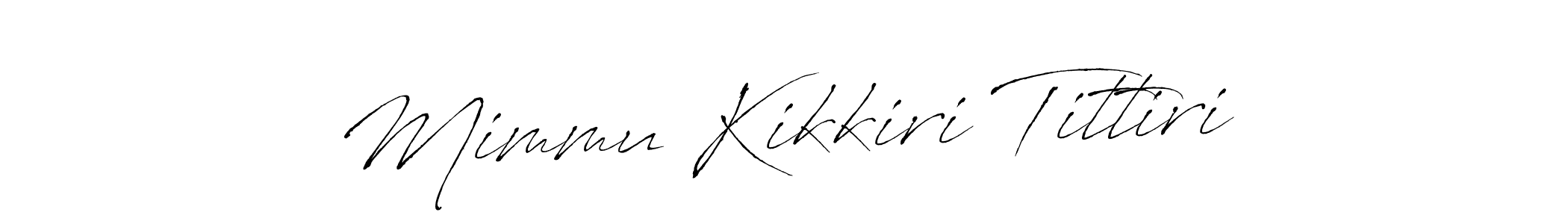 How to Draw Mimmu Kikkiri Tittiri signature style? Antro_Vectra is a latest design signature styles for name Mimmu Kikkiri Tittiri. Mimmu Kikkiri Tittiri signature style 6 images and pictures png