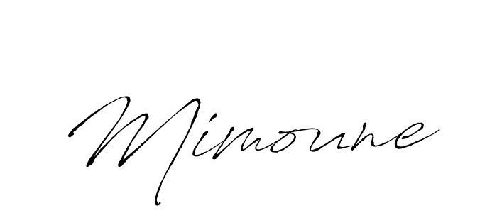 Design your own signature with our free online signature maker. With this signature software, you can create a handwritten (Antro_Vectra) signature for name Mimoune. Mimoune signature style 6 images and pictures png