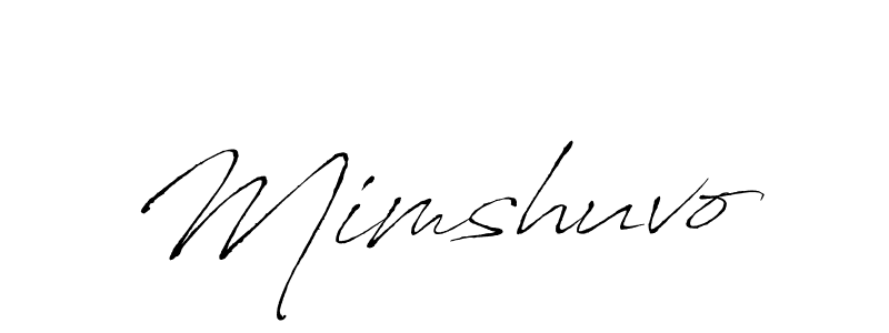How to make Mimshuvo name signature. Use Antro_Vectra style for creating short signs online. This is the latest handwritten sign. Mimshuvo signature style 6 images and pictures png