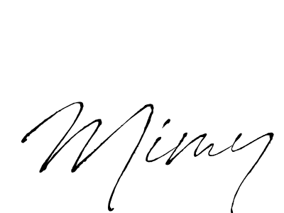 Mimy stylish signature style. Best Handwritten Sign (Antro_Vectra) for my name. Handwritten Signature Collection Ideas for my name Mimy. Mimy signature style 6 images and pictures png