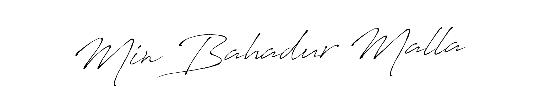 You should practise on your own different ways (Antro_Vectra) to write your name (Min Bahadur Malla) in signature. don't let someone else do it for you. Min Bahadur Malla signature style 6 images and pictures png