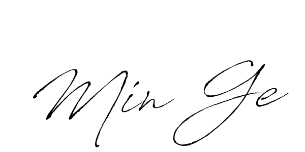 Design your own signature with our free online signature maker. With this signature software, you can create a handwritten (Antro_Vectra) signature for name Min Ge. Min Ge signature style 6 images and pictures png
