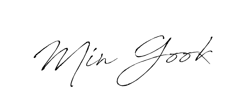 Min Gook stylish signature style. Best Handwritten Sign (Antro_Vectra) for my name. Handwritten Signature Collection Ideas for my name Min Gook. Min Gook signature style 6 images and pictures png