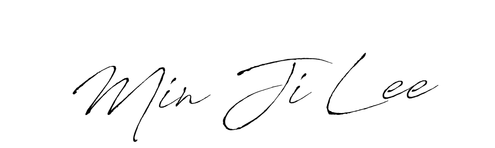You should practise on your own different ways (Antro_Vectra) to write your name (Min Ji Lee) in signature. don't let someone else do it for you. Min Ji Lee signature style 6 images and pictures png
