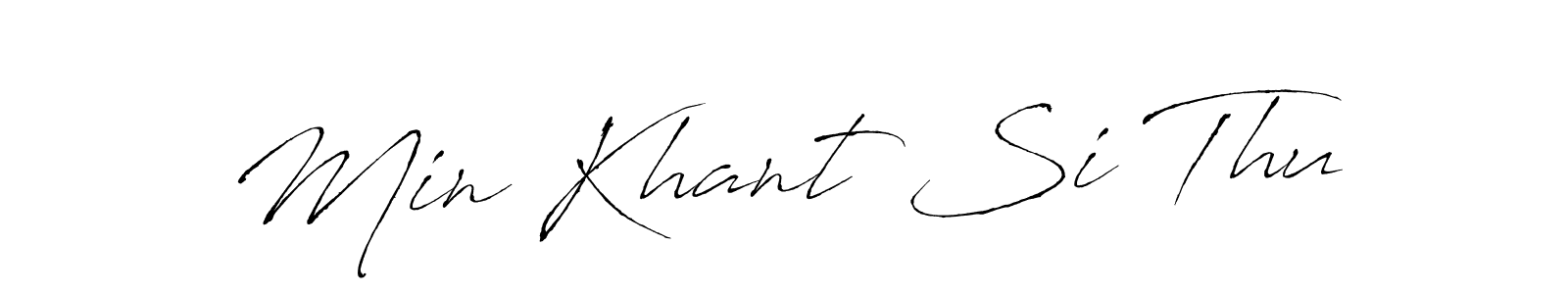 It looks lik you need a new signature style for name Min Khant Si Thu. Design unique handwritten (Antro_Vectra) signature with our free signature maker in just a few clicks. Min Khant Si Thu signature style 6 images and pictures png