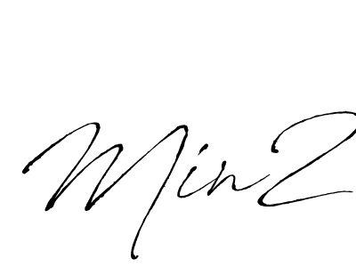 Similarly Antro_Vectra is the best handwritten signature design. Signature creator online .You can use it as an online autograph creator for name Min2. Min2 signature style 6 images and pictures png