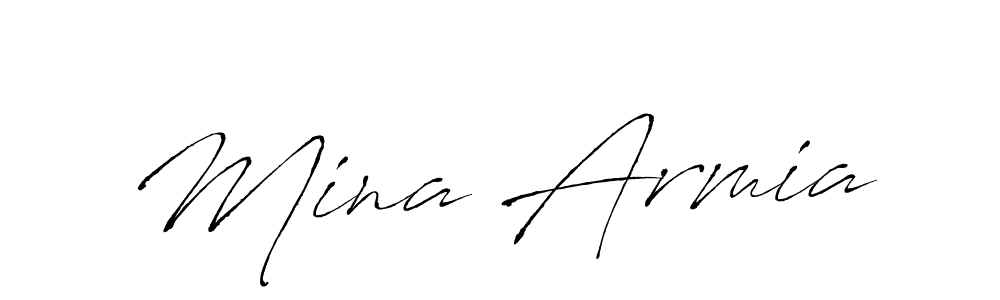 Make a short Mina Armia signature style. Manage your documents anywhere anytime using Antro_Vectra. Create and add eSignatures, submit forms, share and send files easily. Mina Armia signature style 6 images and pictures png