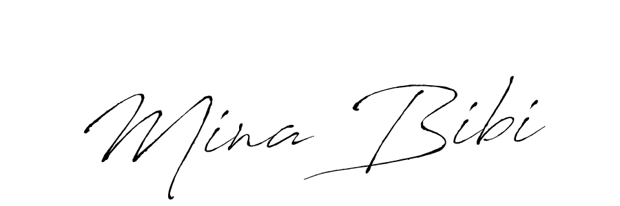 Similarly Antro_Vectra is the best handwritten signature design. Signature creator online .You can use it as an online autograph creator for name Mina Bibi. Mina Bibi signature style 6 images and pictures png