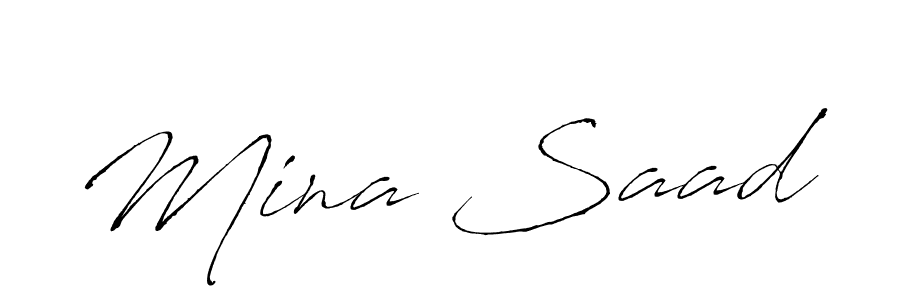 Make a short Mina Saad signature style. Manage your documents anywhere anytime using Antro_Vectra. Create and add eSignatures, submit forms, share and send files easily. Mina Saad signature style 6 images and pictures png