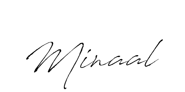 How to make Minaal signature? Antro_Vectra is a professional autograph style. Create handwritten signature for Minaal name. Minaal signature style 6 images and pictures png