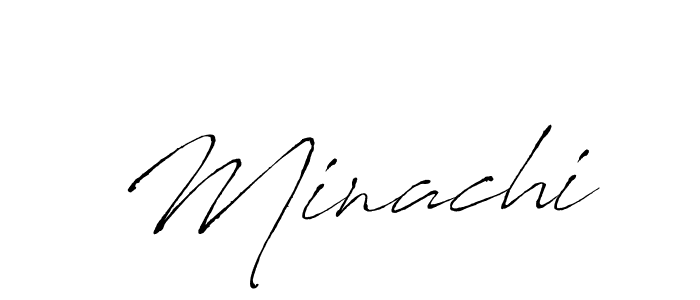 Design your own signature with our free online signature maker. With this signature software, you can create a handwritten (Antro_Vectra) signature for name Minachi. Minachi signature style 6 images and pictures png
