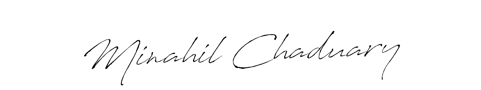 Also we have Minahil Chaduary name is the best signature style. Create professional handwritten signature collection using Antro_Vectra autograph style. Minahil Chaduary signature style 6 images and pictures png