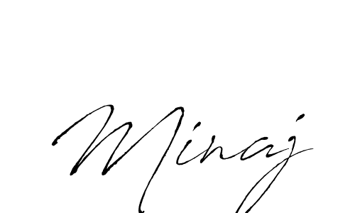 Use a signature maker to create a handwritten signature online. With this signature software, you can design (Antro_Vectra) your own signature for name Minaj. Minaj signature style 6 images and pictures png