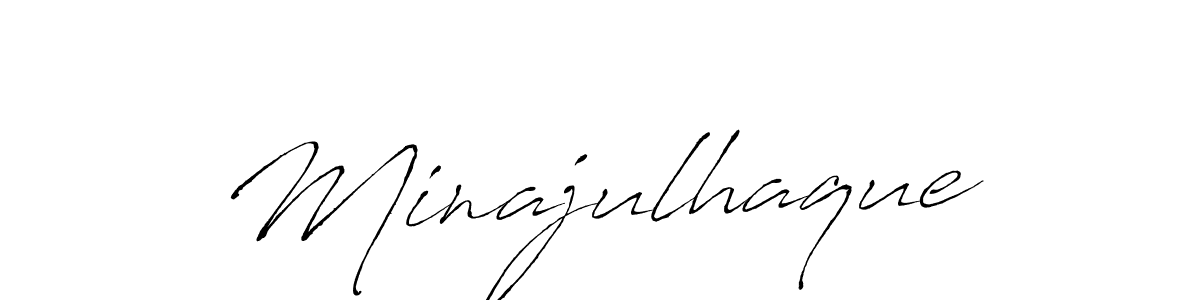 Create a beautiful signature design for name Minajulhaque. With this signature (Antro_Vectra) fonts, you can make a handwritten signature for free. Minajulhaque signature style 6 images and pictures png