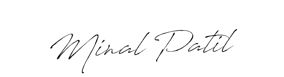 You should practise on your own different ways (Antro_Vectra) to write your name (Minal Patil) in signature. don't let someone else do it for you. Minal Patil signature style 6 images and pictures png