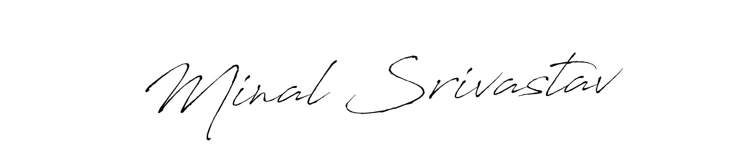 How to Draw Minal Srivastav signature style? Antro_Vectra is a latest design signature styles for name Minal Srivastav. Minal Srivastav signature style 6 images and pictures png