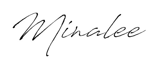 Also we have Minalee name is the best signature style. Create professional handwritten signature collection using Antro_Vectra autograph style. Minalee signature style 6 images and pictures png