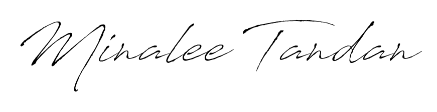 Generate high-definition signature styles for Minalee Tandan. The Antro_Vectra typeface ensures crisp legibility and sophisticated design. Minalee Tandan signature style 6 images and pictures png
