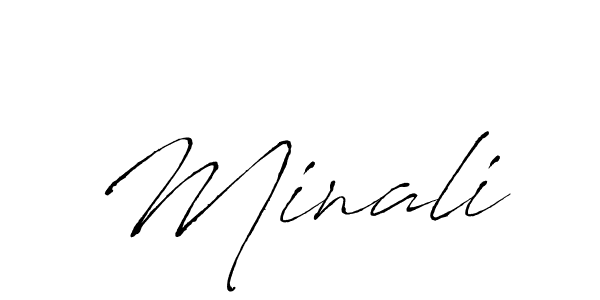 The best way (Antro_Vectra) to make a short signature is to pick only two or three words in your name. The name Minali include a total of six letters. For converting this name. Minali signature style 6 images and pictures png